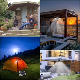 Aqonsie Solar Shed Light Outdoor Indoor, 176LED Solar Powered Motion Sensor P...