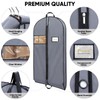 BALEINE 1PK Heavy Duty Garment Bag with Shoe Storage Travel