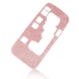 Luminuti Gear Shift Box Frame Cover Trim Sticker,Drill Stick Gear Shift Trim,Gear Shift Panel Decoration Cover Trim Stickers Compatible with Jeeps Wrangler, Car Interior Accessories (Pink)
