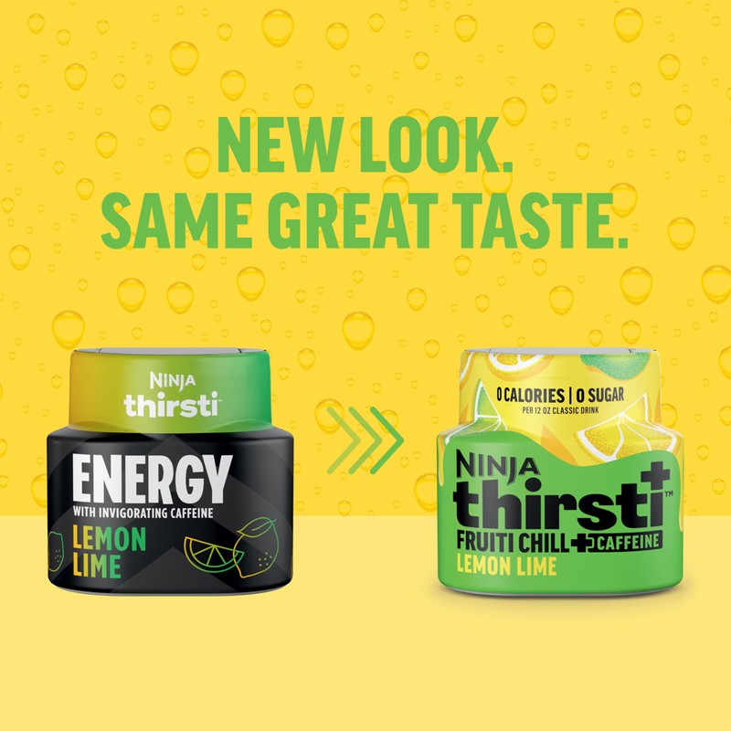 Ninja Thirsti Flavored Water Drops, FRUITI CHILL+ Lemon Lime, Bold