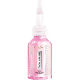 L'Oréal Paris, Glycolic Bright Peeling Exfoliante Facial Anti Manchas, Mejora la Textura y Luminosidad de la Piel, Reduce Poros Abiertos e Imperfecciones, 25 ml.