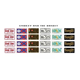 Three Inches Under 1/18 scale model movie car Smokey and the Bandit license plates tags 1:18