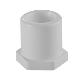 Lesso America 437 Series PVC Pipe Fitting - Reducing Bushing Flush Style - Schedule 40 (White) - 1-1/4×1" (SPIG × SOC) / High-Flow Capacity/Plumbing (437-168) (1 Pack)