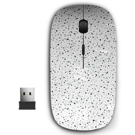2.4G Ergonomic Portable USB Wireless Mouse for PC, Laptop, Computer, Notebook with Nano Receiver ( Terrazzo Flooring )