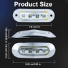 PSDRIQQ 20Pack 3.7 Inch 4 LED Marine Boat Interior Lights,