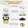 Brushed Nickel Bathtub Drain Stopper and Overflow Kit, Solid Brass