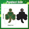 St Patricks Day Earrings, Irish Lucky Green Clover Earrings Special
