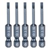 sourcing map 5pcs SL3 Magnetic Slotted Screwdriver Bits 3mm S2