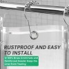 AmazerBath Plastic Shower Curtain Liner, 72 x 65 Inches EVA