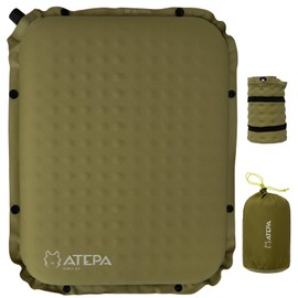 ATEPA Seat Cushion Outdoor Inflatable Seat Cushion Chair Ultralight Self-Inflating Stadium Seat Cushion Bench Waterproof Seat Pad Outdoor Kayak Seat Cushion Floor Portable Seat Cushion Fishing Boat