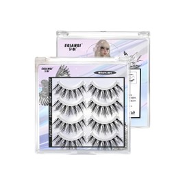 Partial False Eyelashes, Natural, Compatible with Eyelashes, Glue, Lower Eyelashes, Single Shot Type, Firmly, Invisible, Korean Style, Idol Style, For Parties, Cosplay, Photography, Reusable