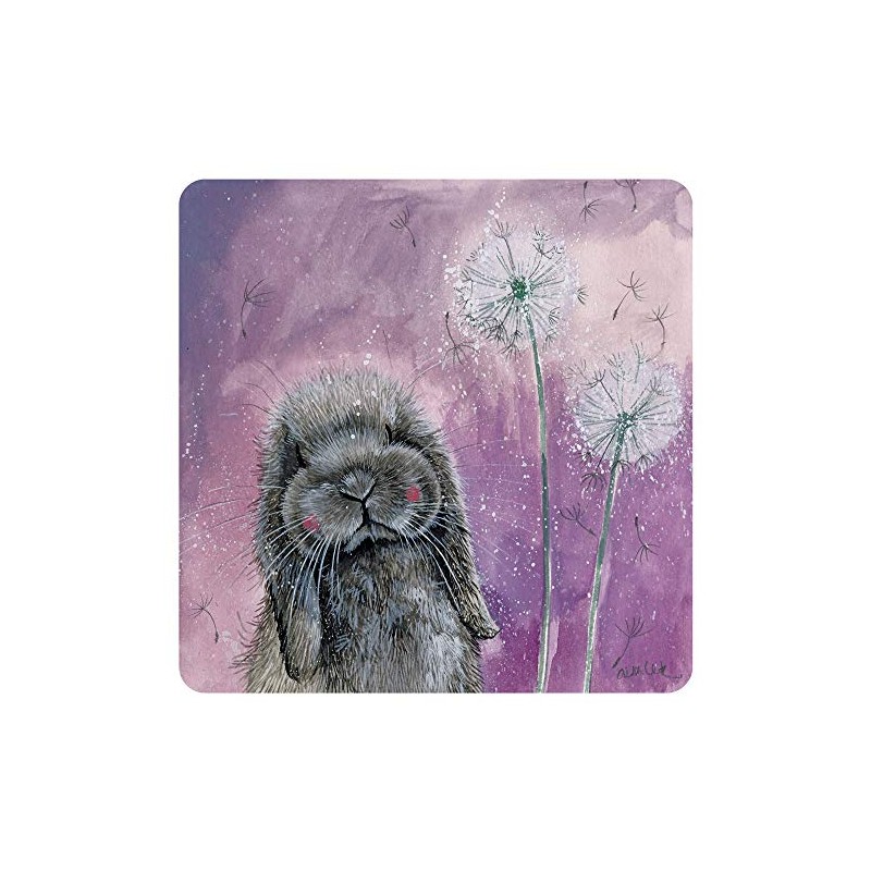ALEX CLARK Misty Coaster (single) - Grey Rabbit - Animal