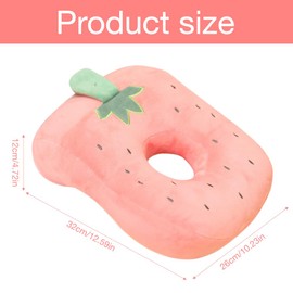 Rppiup Piercing Pillow with Arm Hole, Cute Pink Pillow with Ear Hole, office nappillow memory cotton, Ear deskpillow for Side Sleepers for Ladies, Girls, Kids