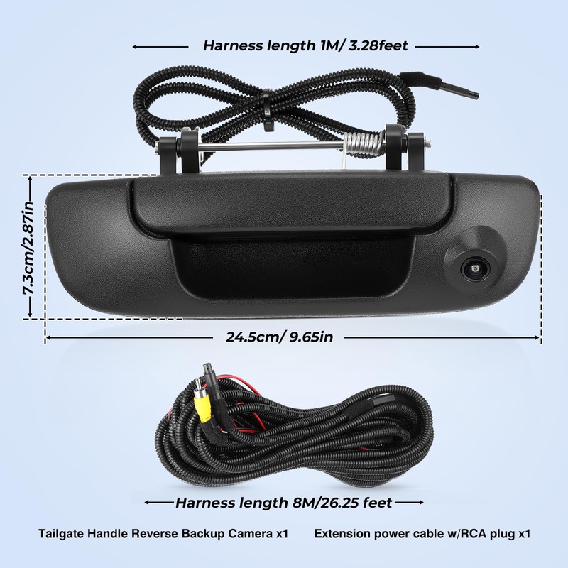 ACAUTO Tailgate Handle Backup Camera Fit for Dodge RAM 1500