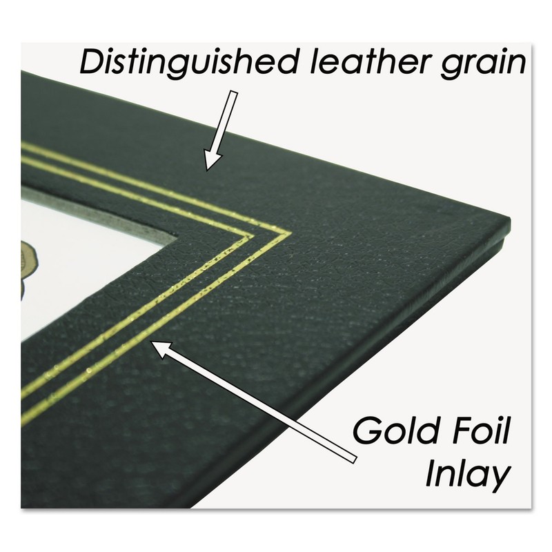 NuDell 21202 8.5 x 11 Inches Leather Grain Certificate Frame