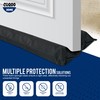 CUQOO Under Door Draft Excluder in Black – 96 cm