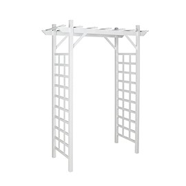 Pearington 10-00003 Square Lattice Garden Arbor, White