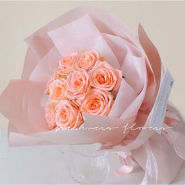 40 Sheets Korean Version Cotton Non-Woven Fabric Flower Paper Waterproof Foldable and Removable Bouquet Lining Paper Flower Shop Supplies Gift Wrapping Paper (Honey Italian