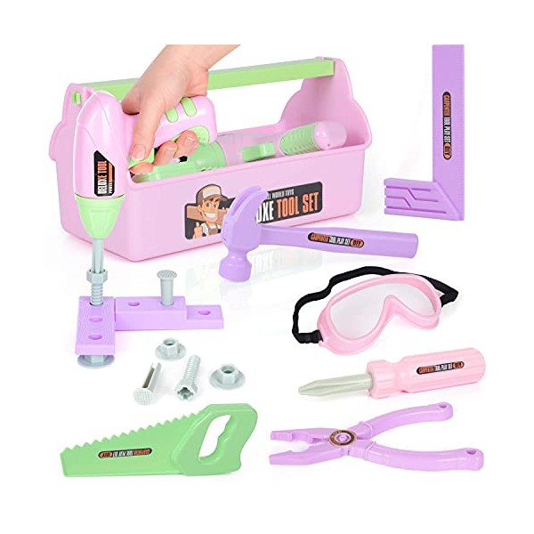 EP EXERCISE N PLAY Pink Kids Tool Set (18 PCS)