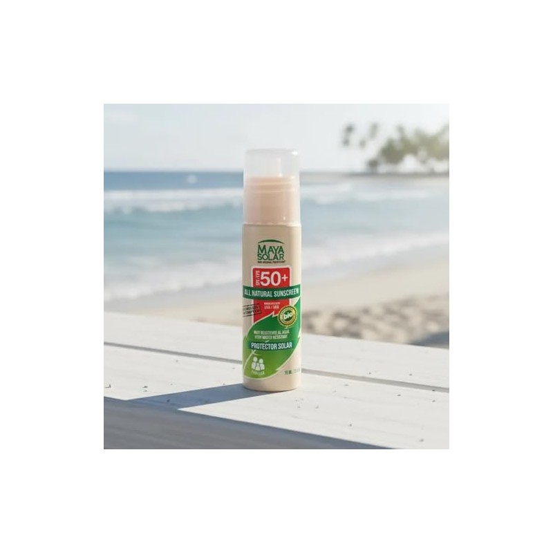 Maya Solar Bloqueador 100 Ingredientes Naturales Minerales Spf Viajes