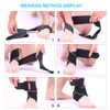 BESKEY Ankle Support Brace Adjustable Breathable Elastic Nylon Material Fit