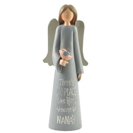 Blossom Bucket Nana' Angel W/Bird Home Decoration