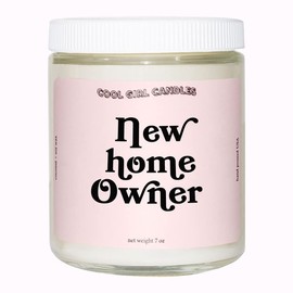 Cool Girl Candles | New Home Owner Candle Cotton + Vanilla Scented Housewarming Gift for Her Sister Best Friend BFF Funny Birthday Gifts for Women Encouragement Home Decor Aesthetic Cute Desk