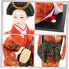 Alipis Japanese Geisha Doll Traditional Kimono Statue Artistic Home Decor