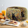 Talayituse Cat Flower Print Toaster Cover 2 Slice Wide Slot,