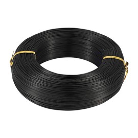 Cheriswelry 980 Feet 20 Gauge Black Aluminum Wire Bendable Metal Craft Wire Flexible Soft Jewelry Beading Wire 0.8mm for Sculpting Armature Artistic Floral Garden Wrapping DIY Craft