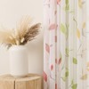 L.Z.E Leaf Sheer Curtains for Living Room 96 Inches Long,
