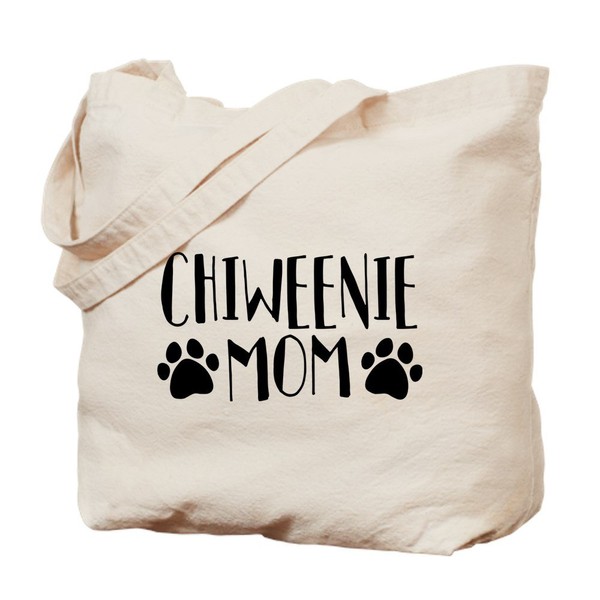 CafePress Chiweenie Mom Tote Bag Natural Canvas Tote Bag, Reusable