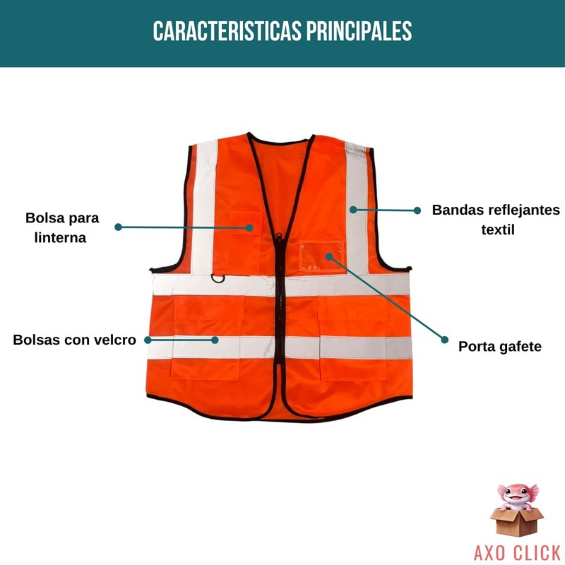Chaleco Brigadista De Seguridad Industrial Con Reflejantes De Alta Visibilidad