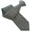 Men's Black, White & Blue Houndstooth Check Clip On Tie