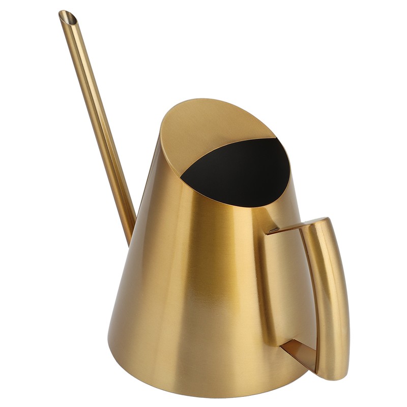 Stainless Steel Watering Can Sprinkle Pot Long Mouth Garden Flowers