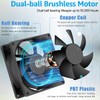 GDSTIME 2-Pack 80mm x 80mm x 25mm 24V Brushless DC