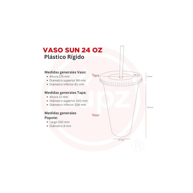 Vasos de Plastico Reusable Set de 10, 20, Y 50