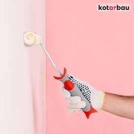 KOTARBAU® Paint Roller, Yellow Thread mm with Rubber Handle, Paint Roller Brush for Painting and Renovating