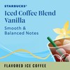 Starbucks K-Cup Coffee Pods, Iced Coffee Blend, Vanilla Naturally Flavored