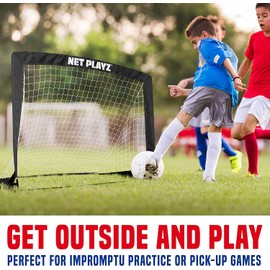 Soccer Gifts Soccer Goals - Kids Pop-up Football Net for Backyard Practice & Training, Portable Set of 2