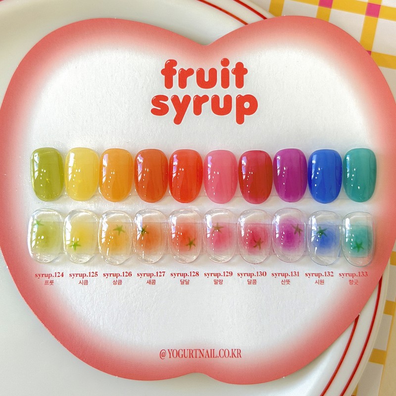 Yogurt Gel Fruit Syrup Gel 10-piece set / 요거트젤 후르츠