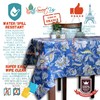 Sweet Us Sérénité Florale Wipeable Tablecloth Spill Resistant Acrylic Coated,