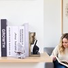 SHENGTIAN Resin Reading Woman Statue - Reading Nook Decor, Desk