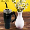 32oz Double Wall Stainless Steel Tumbler with Rotatable Handle |