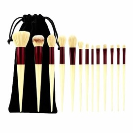 Guibell Set de Brochas de Maquillaje para Ojos y Contorno, 13 Brochas con Mango Ergonómico, Pelo Suave e Impermeable, Ideal para Principiantes y...   