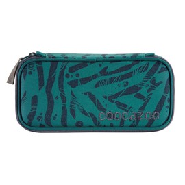 coocazoo PencilDenzel Pencil Case, Triangle Compartment, Timetable Compartment, Removable Pen Holder, Additional Zip Pocket, Green, casual" or "young-fashion