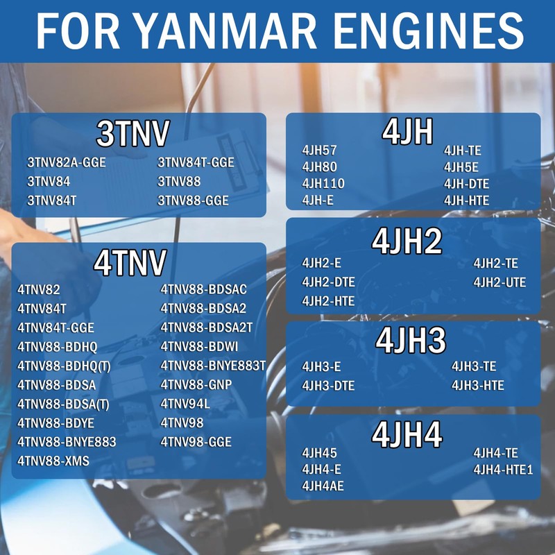 129150-35170 Oil Filter Compatible with Yanmar Engines 4TNE 3TNV 4TNV