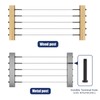 RiaYer 40 Pack T316 Stainless Steel Black Cable Railing Kit,