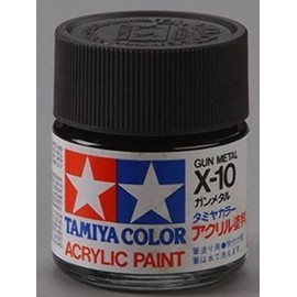 TAMIYA Acrylic X10 GlossGun Metal TAM81010 Plastics Paint Acrylic