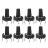 100pcs DC12V 50mA DIP Micro Momentary Tact Button Switch Assortment